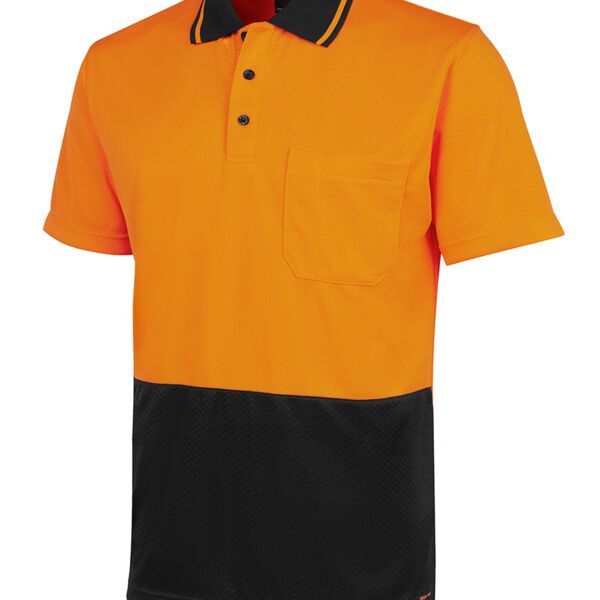Hi Vis Jacquard Non Cuff Polo Thumbnail